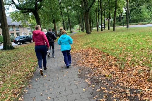 Foto wandelgroep