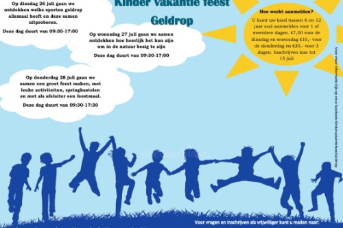 Flyer kindervakantiefeest