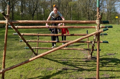 Foto bij Obstakelrun Koningsspelen