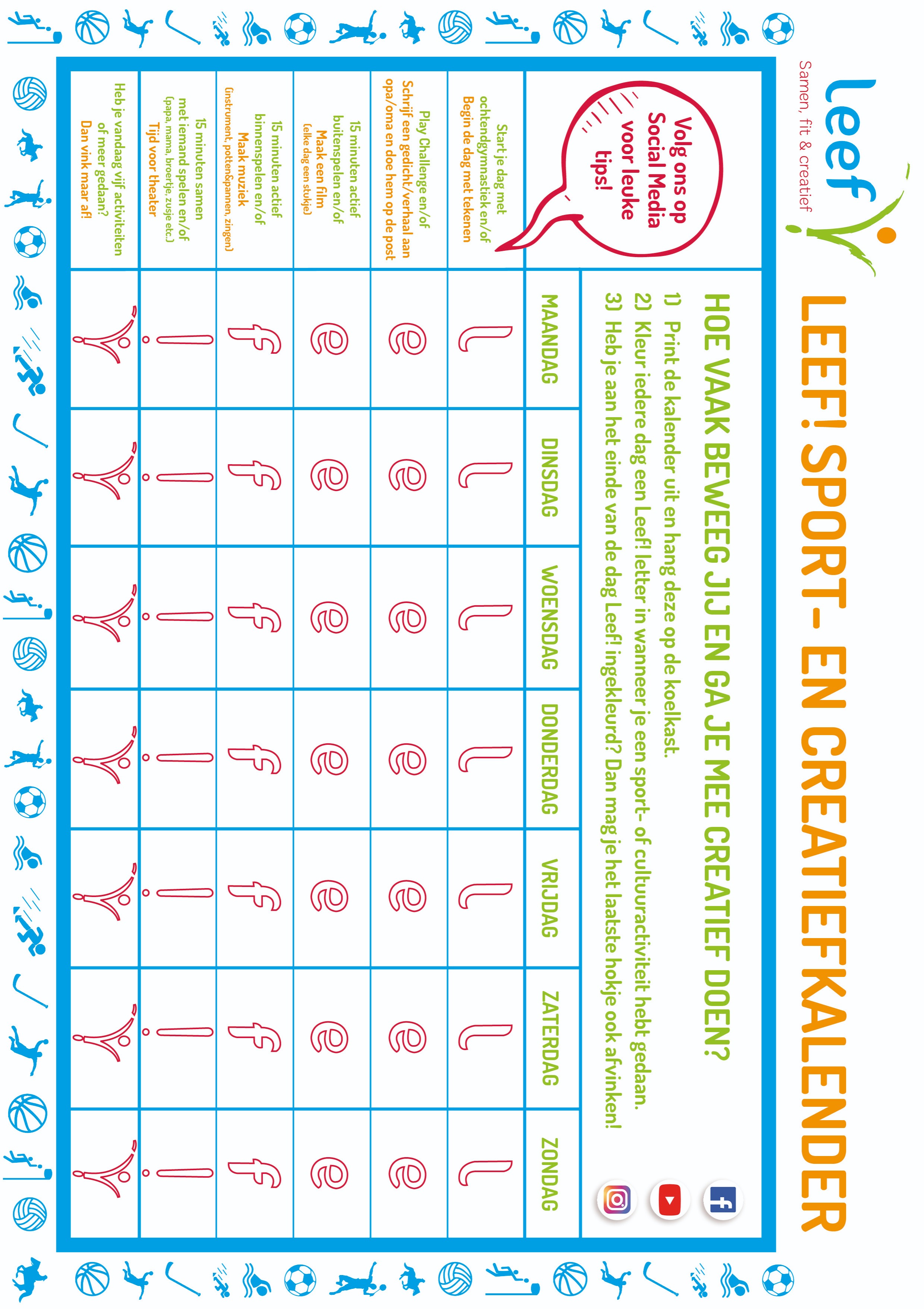 PDF-Document Leef! Beweegkalender